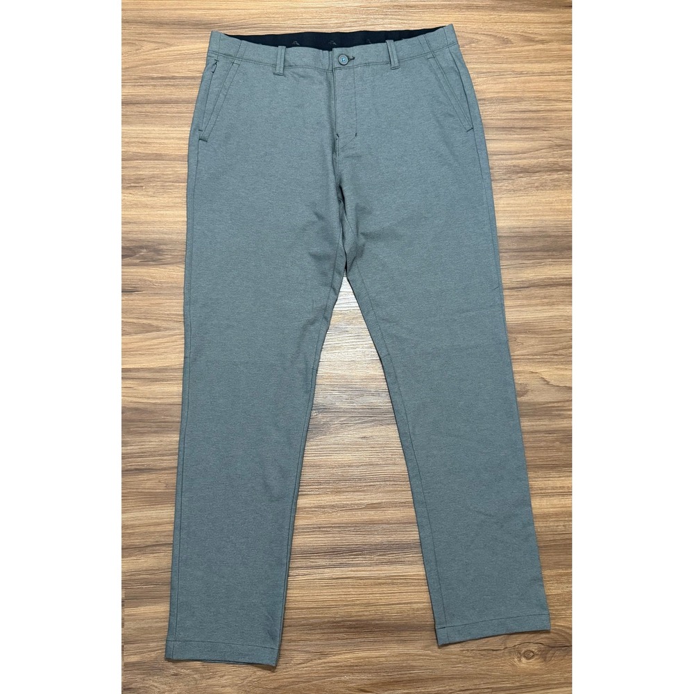 Tommy Bahama On Par 5 Pocket Performance Pants Gray Stretch Chino Sz 34x32